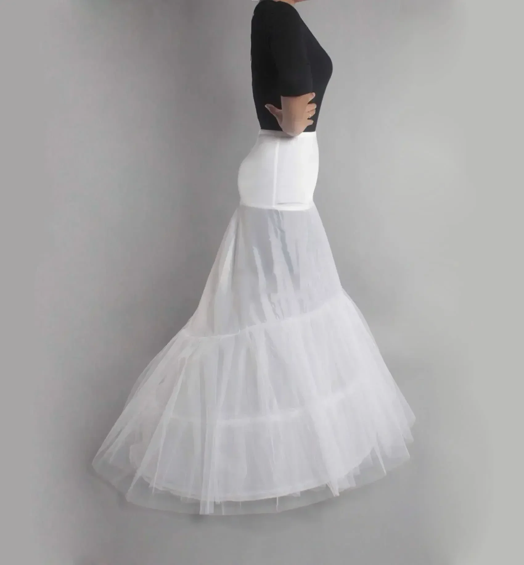 

Женские кринолиновые полукомбинации, нижняя юбка-русалка для свадебного платья