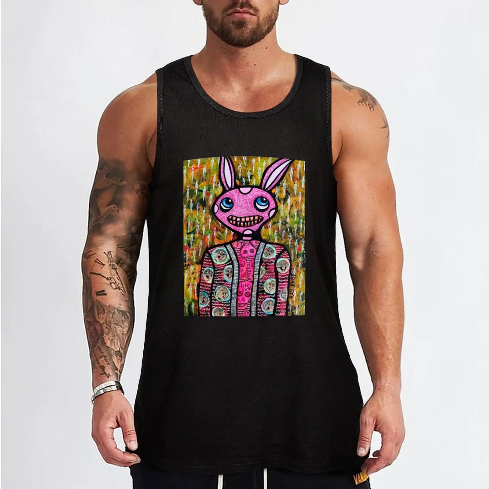 Bunny Girl artwork Tank Top training weight vest sleeveless shirts Vest for boy