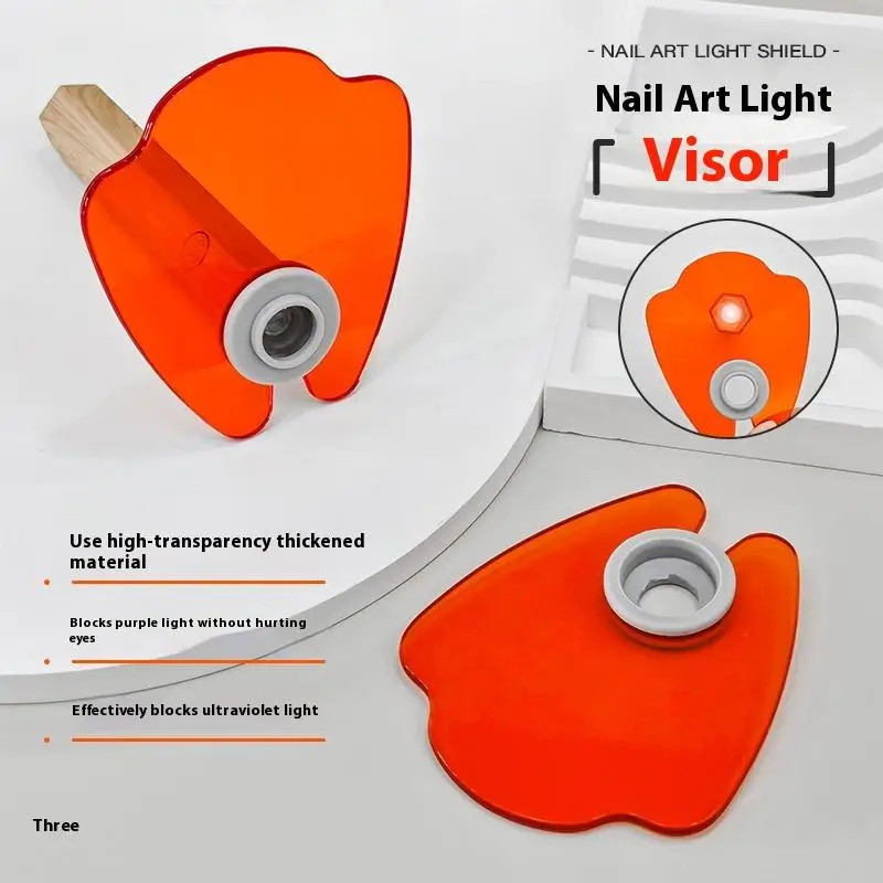 Dispositifs de Salon de manucure, lunettes de protection, déflecteur Anti-lumière bleue en acrylique bloquant la lumière pour lampe UV des ongles, accessoires d'outils de manucure