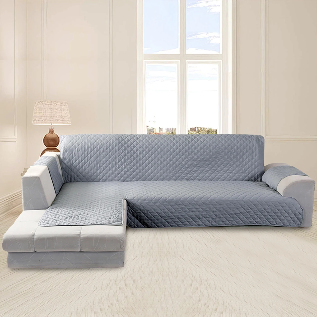 L-förmige Ecksofa-Abdeckungen, Matte für Wohnzimmer, Couch-Abdeckung, Sofa-Handtuch, wasserdichte