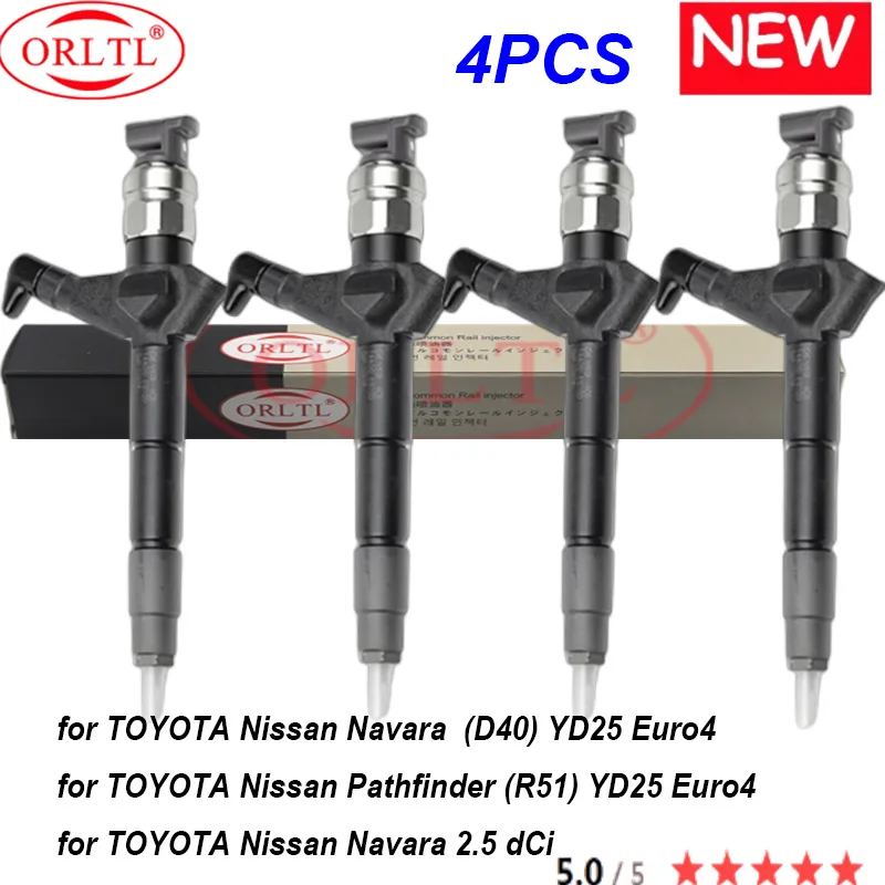 

ORLTL Auto Fuel Injector 16600-EC00D 16600-EC00E NEW 16600-EC00B 16600-EC00C DCRI106250 For TOYOTA Nissan Navara 4PCS/LOT