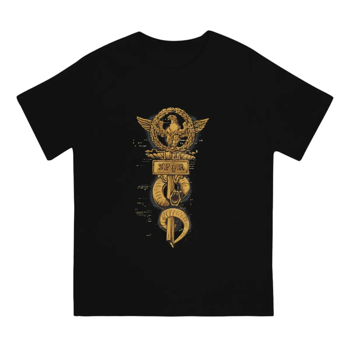 SPQR  Defenders Of Rome T Shirts Men Cotton Leisure T-Shirts O Neck Ancient Rome Tees Short Sleeve Clothes Printed