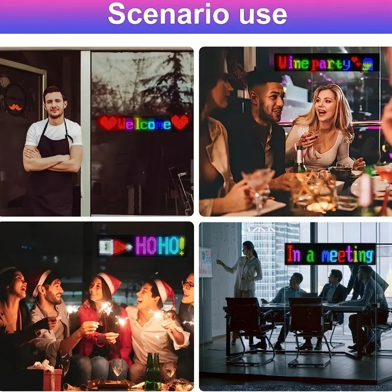 Display LED Soft Screen App controlado IP65 à prova d'água programável para iluminação decorativa externa de loja de sinais de carro.