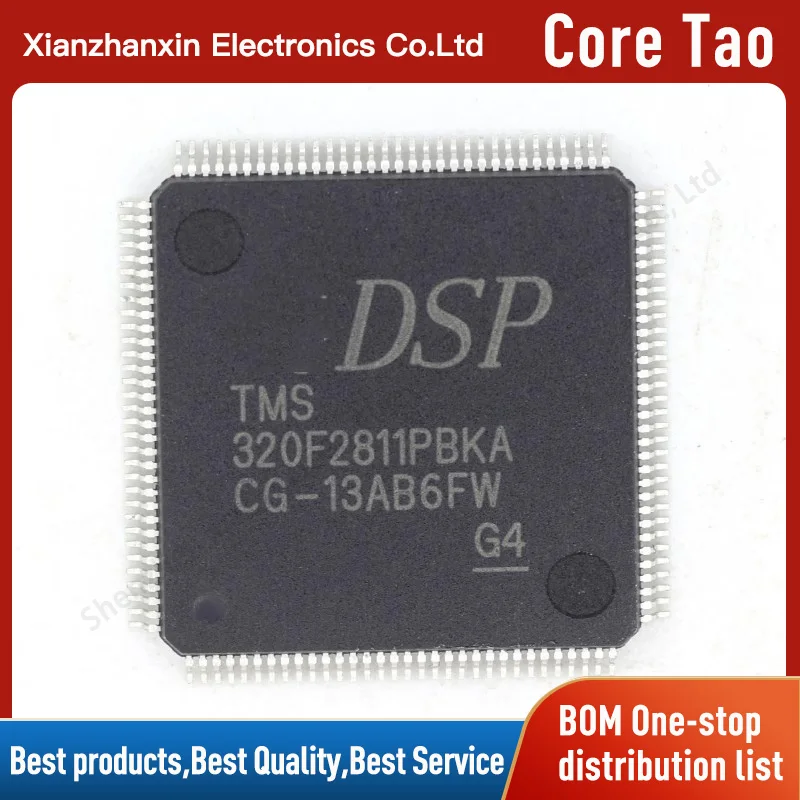1PCS/LOT  TMS320F2811PBKA TMS320F2811 TMS320 F2811PBKA QFP128 Digital signal processor in stock