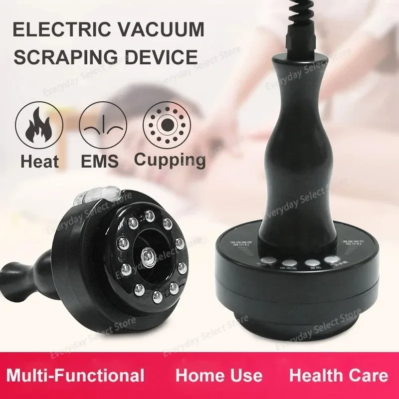Electric Meridian Brush Gua Sha Body Massager Vibration Microcurrent Hot Compress Scraping Lymphatic Drainage Device Fat Burning