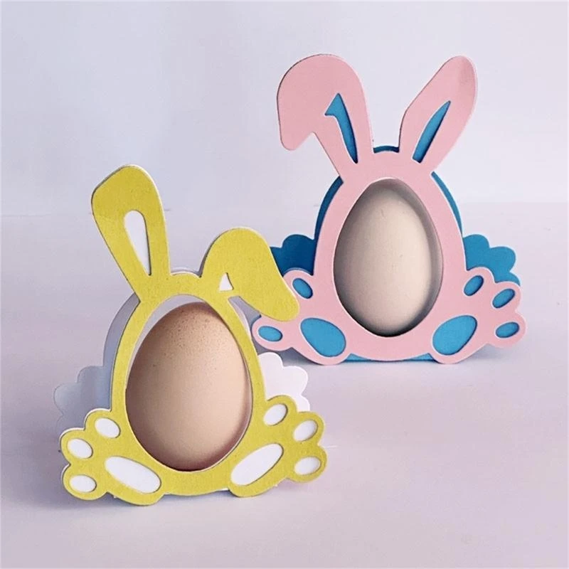 R1WA Rabbits Eggs Box Die Cut Metal Embossing Templates Carbon Steel Cutting Dies for Card Making Scrapbooking Packaging