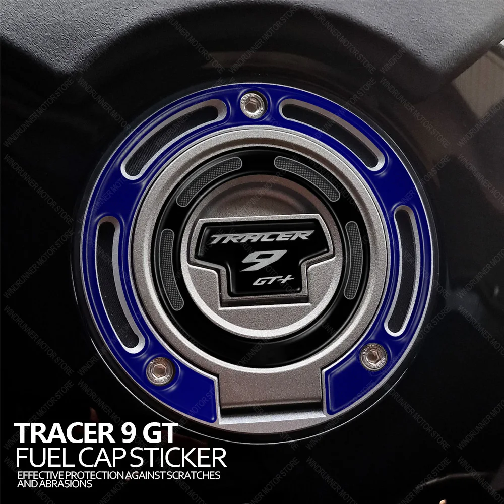 

For Tracer 9 GT+ Plus 2024 Motorcycle Accessories Waterproof Protective Fuel Cap Sticker 3D Epoxy Resin Protective Sticker