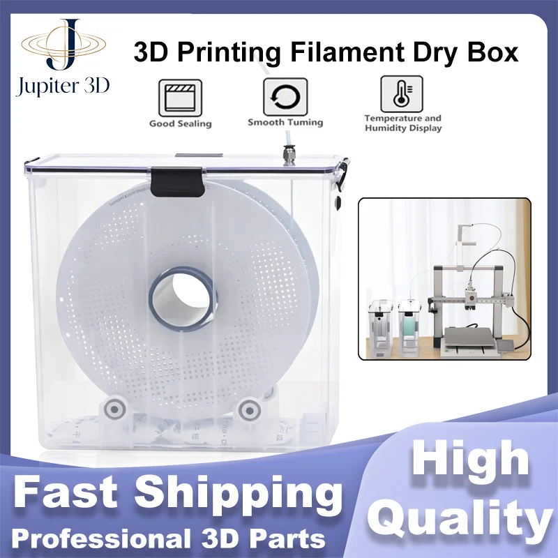 New Upgrade 3D Printer Filament Dryer Box 1KG Sealing Box For PLA PETG ABS TPU Real-Time Monitoring Filament Tools Storage Box