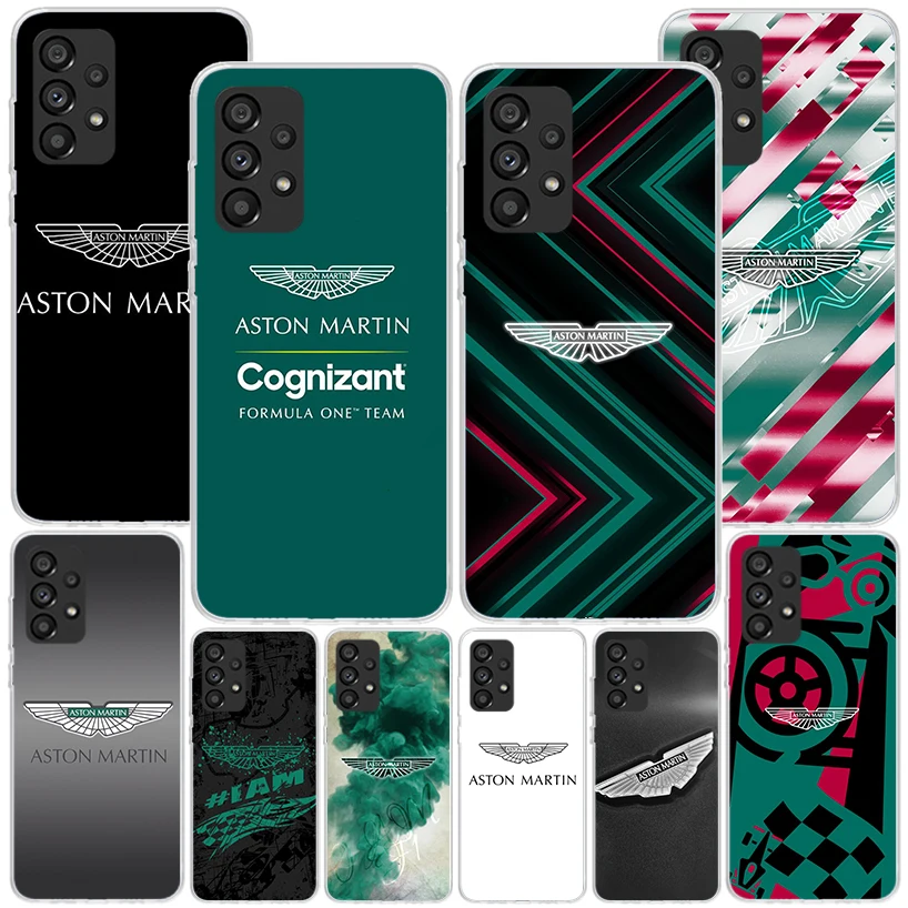 A-Aston M-Martins Phnoe Case for Samsung Galaxy A14 A54 A34 A24 A13 A53 A33 A23 A52 A12 A32 A22 A03S A02S A04S Unique Cover Coqu