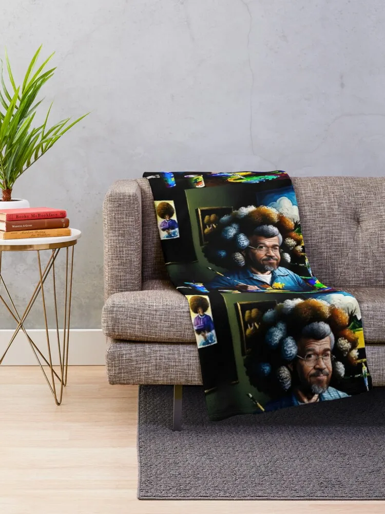 Bob Ross Throw Blanket Sofa Throw Heavy Sleeping Bag Summer Blankets