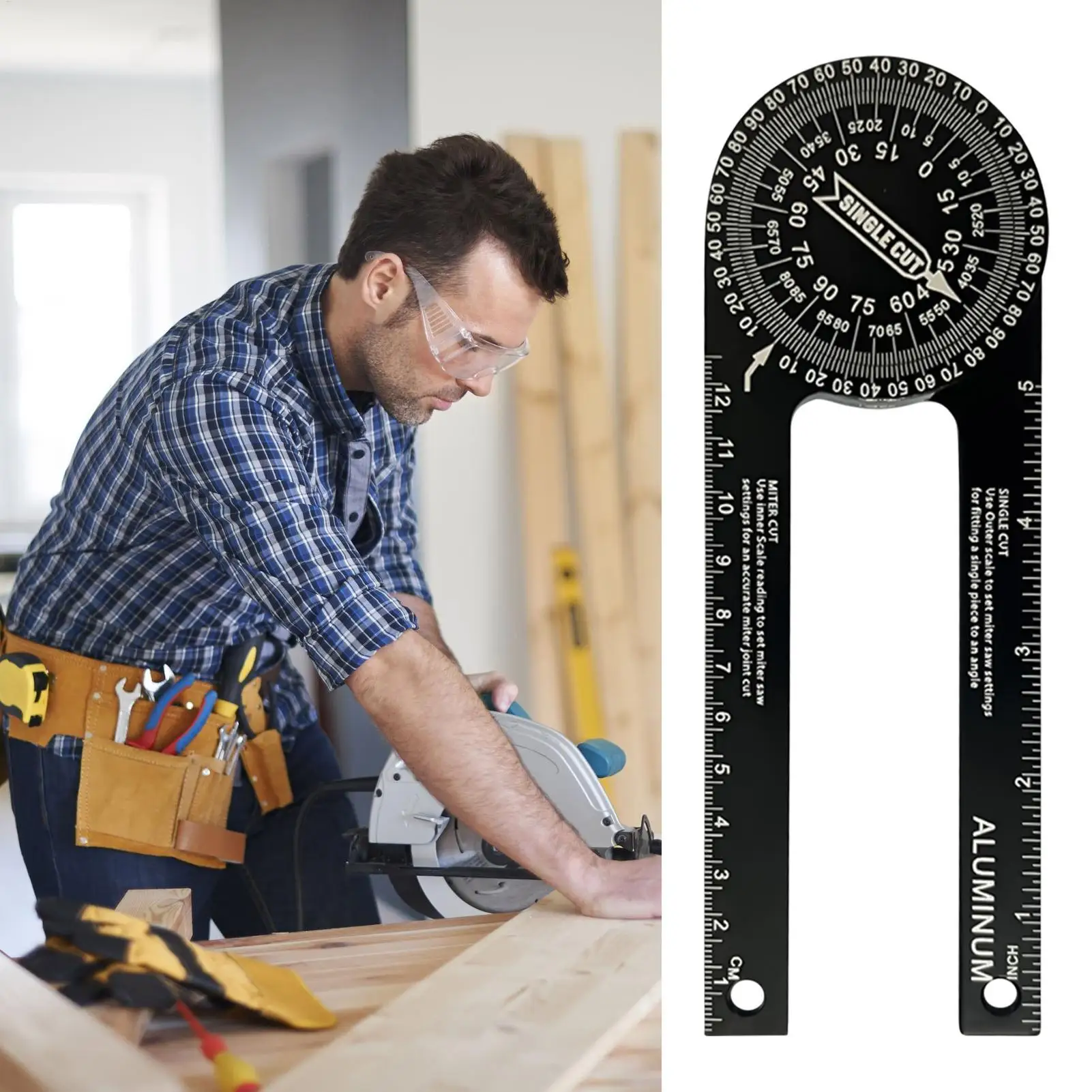 Angle Finder Ruler Precision Woodworking Measuring Gauge Digital Angle Gauge For Workshop Window Frame Installation Construction