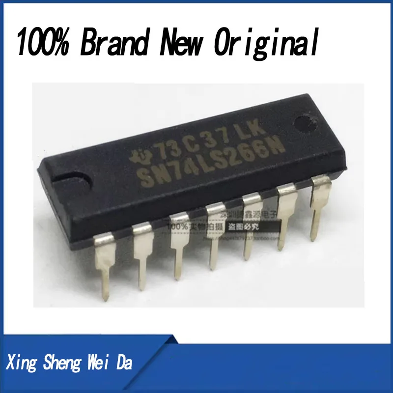 5 pieces/lot 74LS266 SN74LS266N DIP-14 logic gate and XNOR inverter new original IC in stock