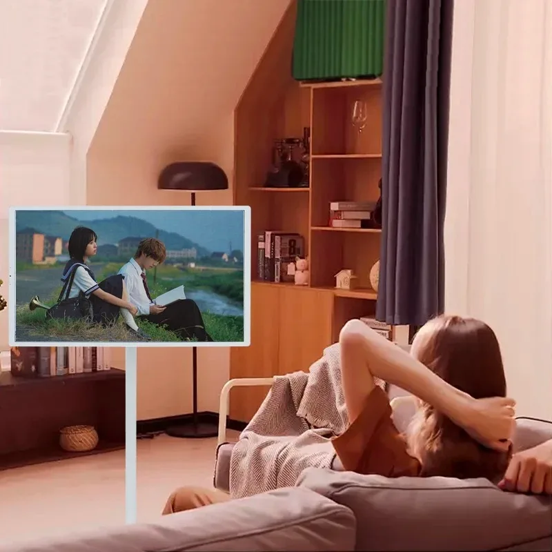 

Factory Supply 32 Inch Portable Smart TV Rechargeable Android Mobile with Touch Screen Television 32 INCH Wheels