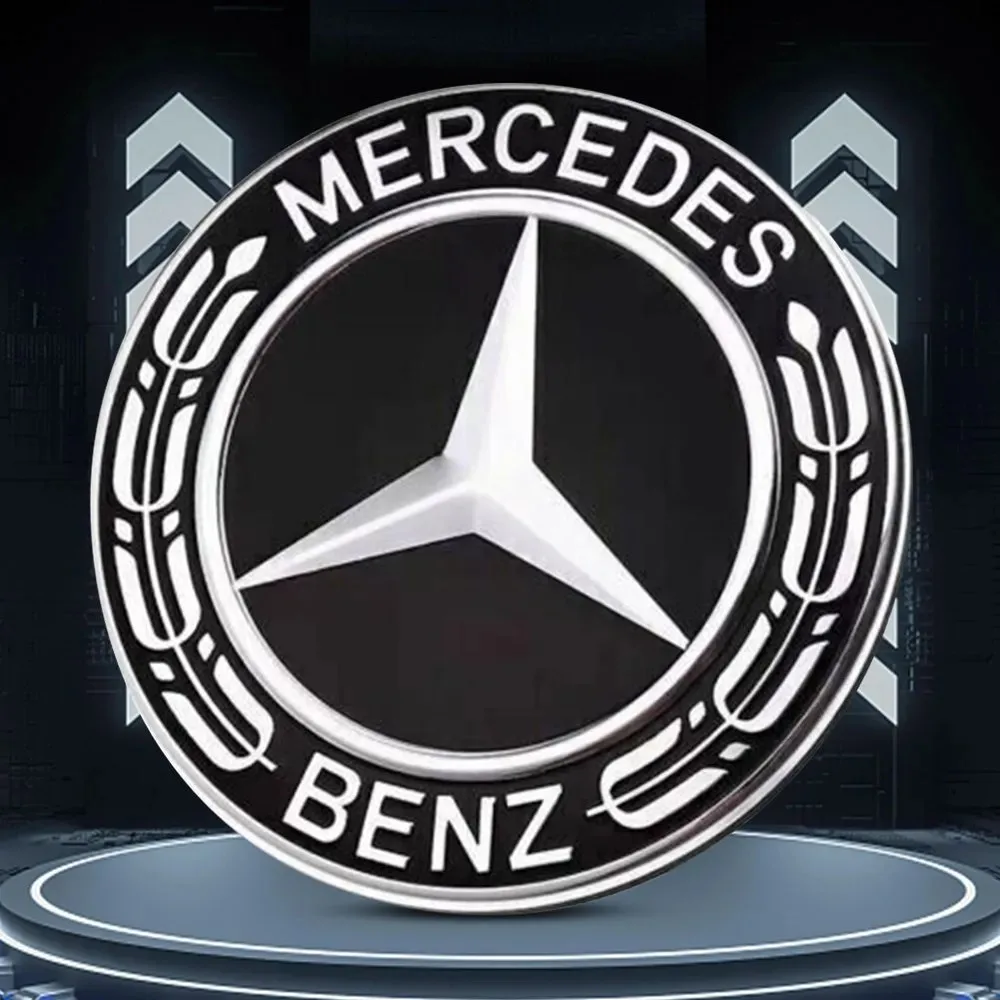 Image of 4er-Set 75mm Radnabenkappen für Mercedes Benz AMG Smart GLC W205 W204 203 W212 W211 W213 W210 W164