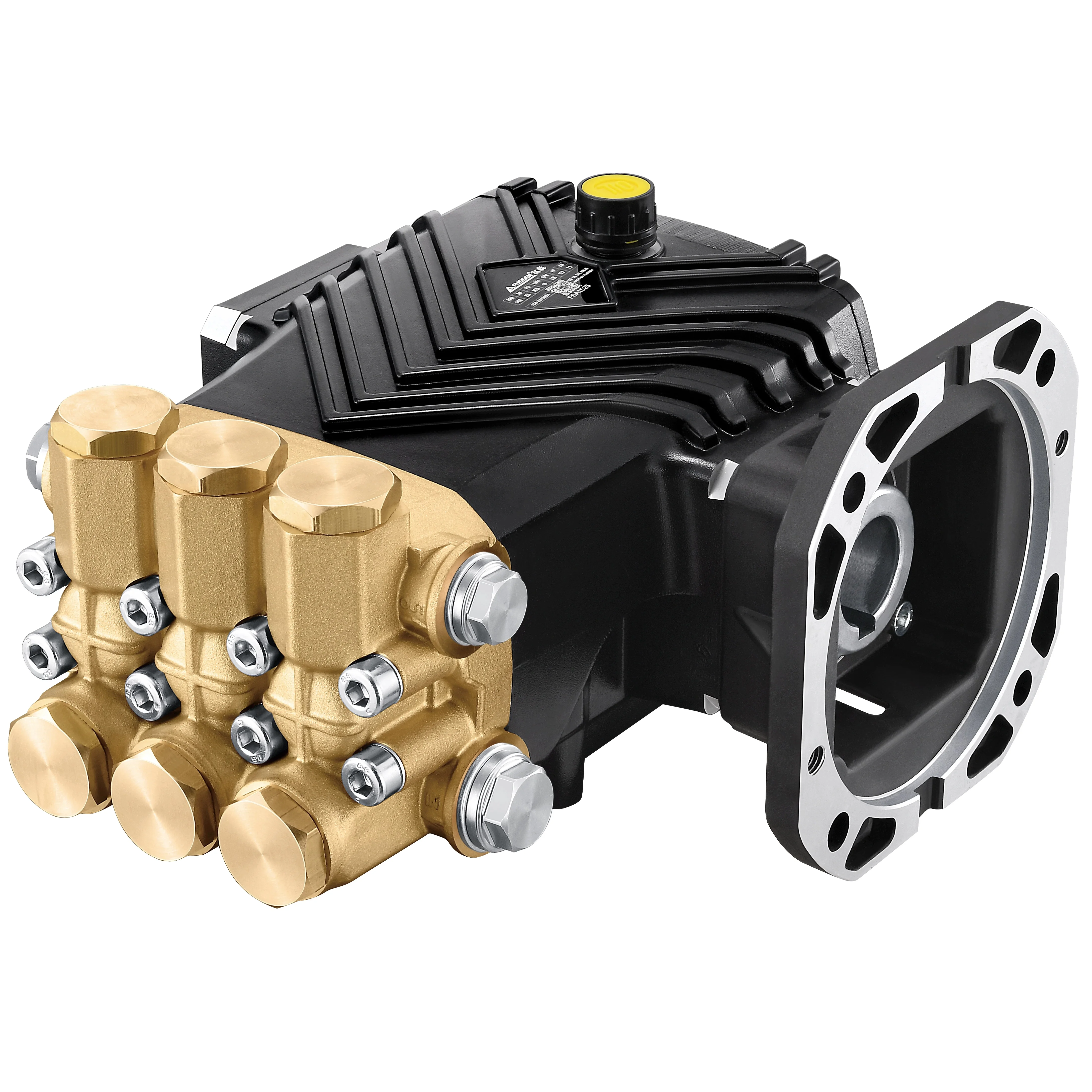 

Насос для мойки высокого давления ABH Латунный тройной плунжерный насос 120-250 бар 10-15 л/мин Керамический поршневой насос для промышленной стиральной машины