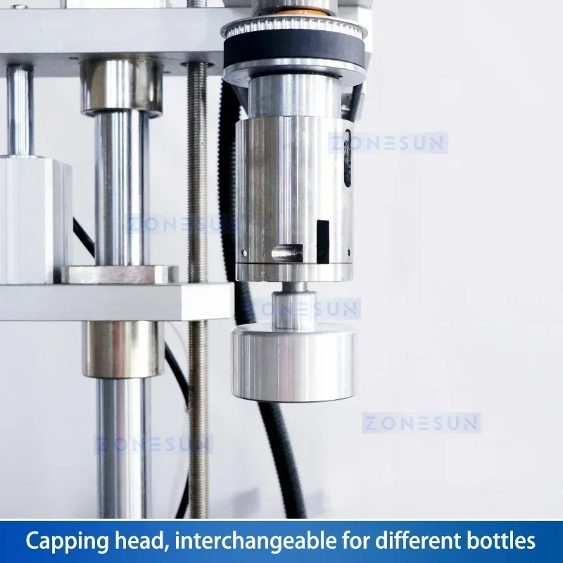 ZONESUN ZS-XG442F Automatic Bottle Capper F Style Bottle Capping Machine Screw Lid Container Detergent Packaging