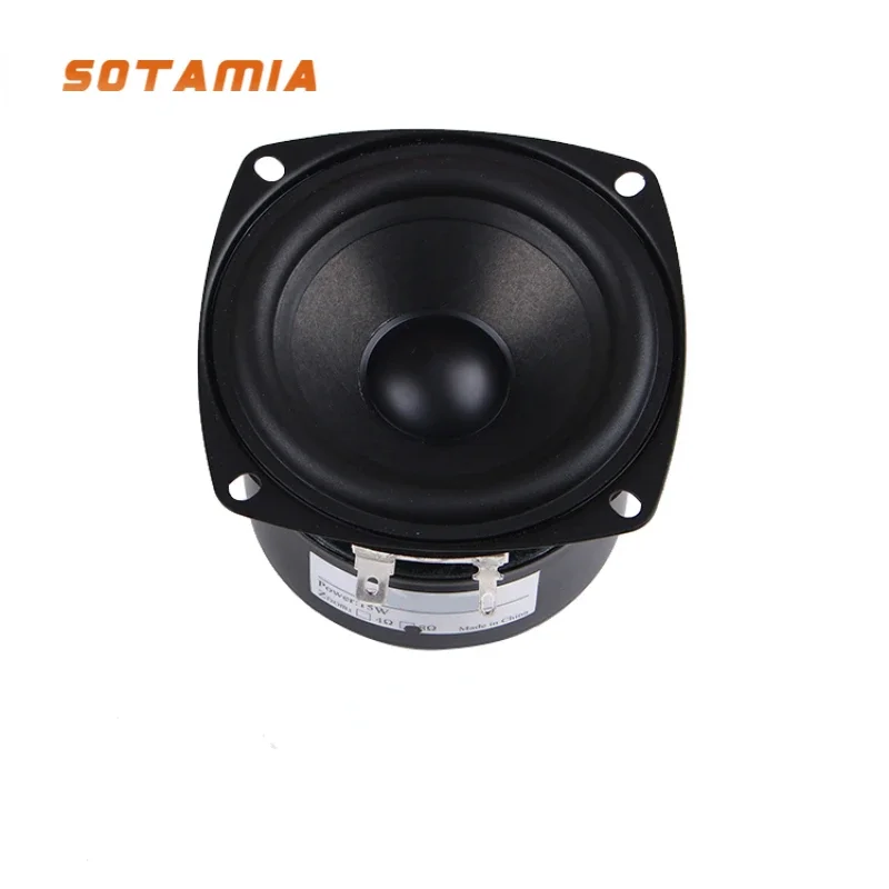 

SOTAMA 1Pcs 3 Inch Full Range Audio Speaker 8 Ohm 15W Sound Amplifier Speaker Home Theater DIY Bookshelf Loudspeakers