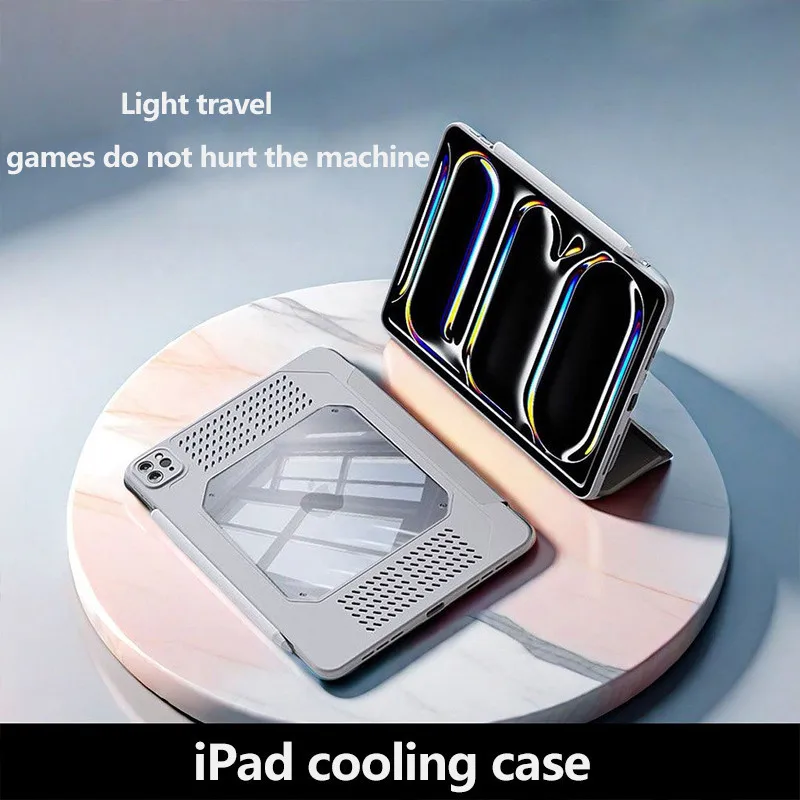 Case For iPad Air 11 6th Pro 11 5th Pro 13 Air 13 5 4 3Pro 2 1 10th 10.9 10.2 9.7 Mini 6 Pro 12.9 Y-Folding Stand Acrylic Cover