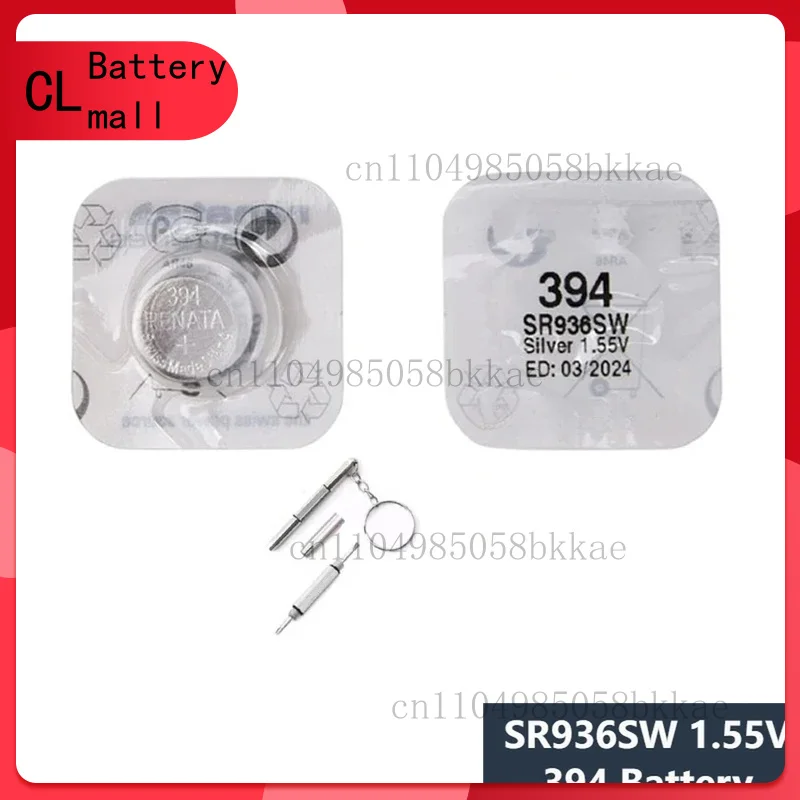 

2 шт. для Renata 394/936394 SR936SW 936 1,55 В оксид серебра батарея для часов