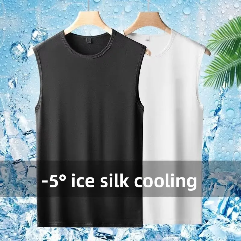 Ice Silk Vest Women's Summer Sports Quick Dry Loose Large Size T-Shirt Brand Buckle Withdrawal Breathable Comfortable Polyest...