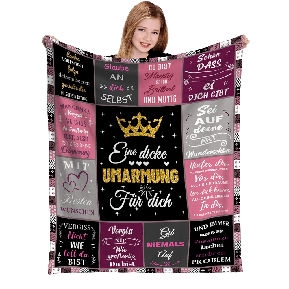 

Wool Blanket Printed Blanket Picnic Blankets Warm Blanket Soft and Comfortable Blanket Home Travel Birthday Gift bed blankets