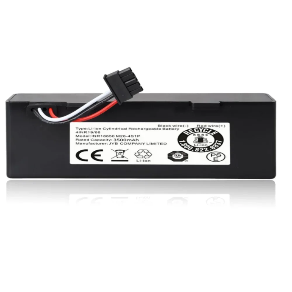 

14.8V 3500mAh Li-ion Battery for Xiaomi STYTJ02YM Mop 2S/Pro Replacement with Compatible Viomi V3 Yunmi MVVC01-G Conga 3290-3890