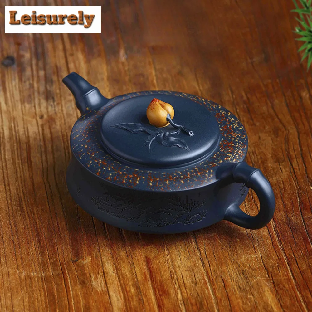 

350ml Yixing Purple Clay Teapots Famous Handmade Tea Pot Azurite Clay Beauty Kettle Chinese Zisha Tea Set Teaware Collection