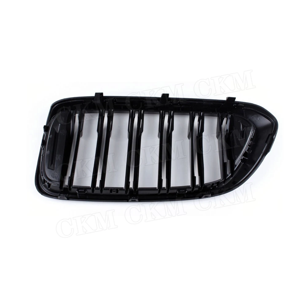 CKMUUER ABS لمعان أسود المصد الأمامي شواء الكلى شريحة مزدوجة شبكة مصبغة لسيارات BMW 6 Series GT G32 630i 2018 2019 تجميل #2