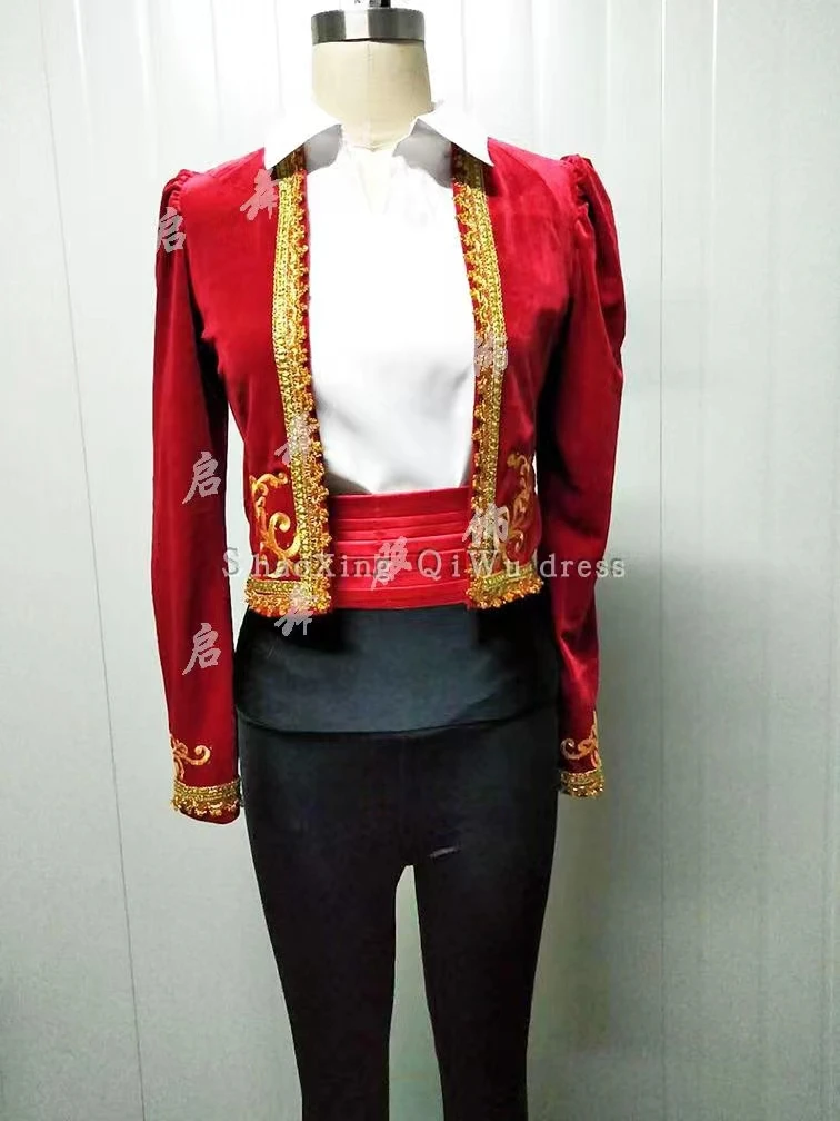 

New Professional ballet TUTU Don Quixote men's variation stage competition performance men's costume jacket