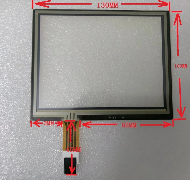 Touchpad For AT056TN53 AT056TN53 V.1 5.6 inch 4-Line 130mm*103mm Resistive Touch Screen Digitizer Glass Panel Sensor