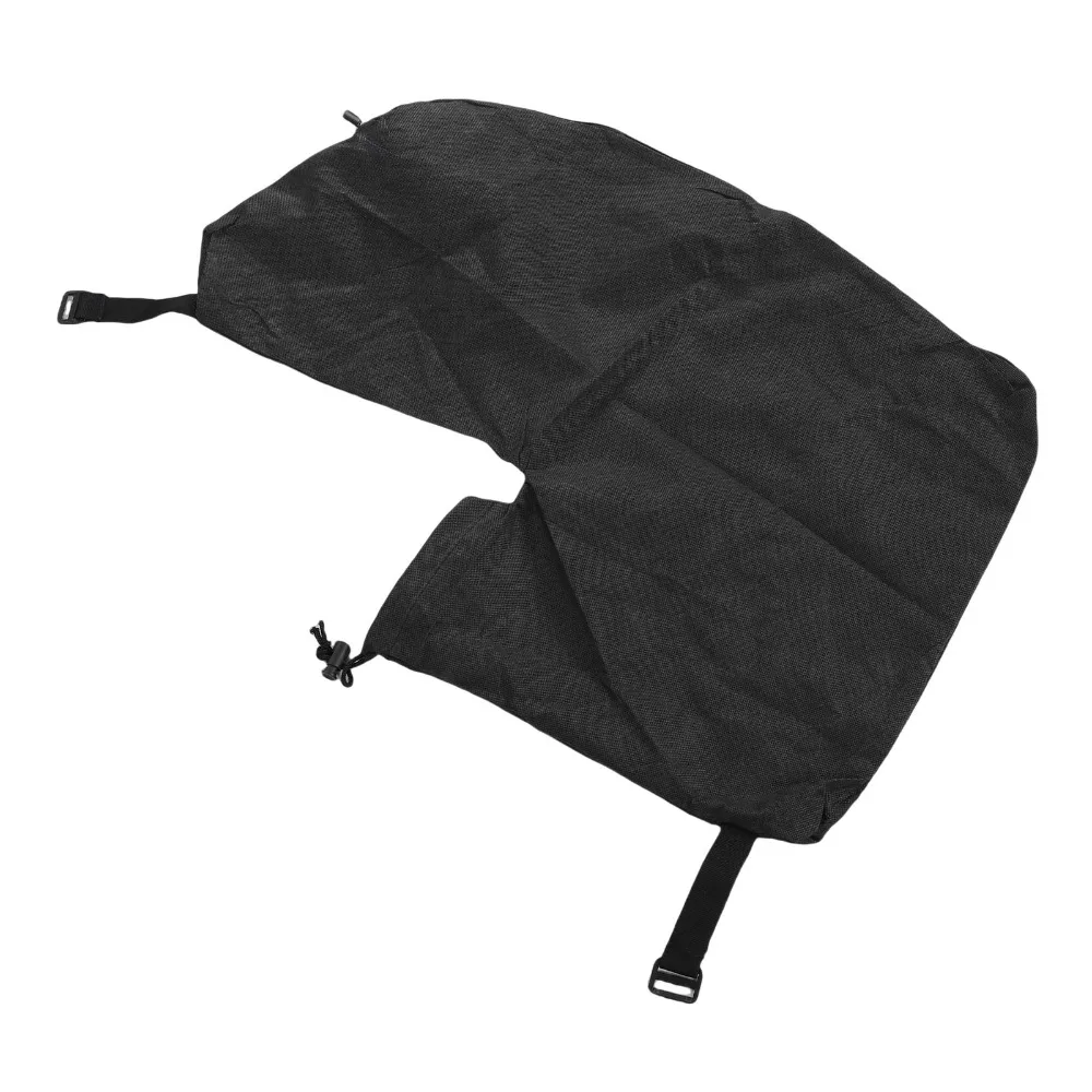 Durable Non Woven Fabric Leaf Blower Bag Universal Compact Leaf Collection Bag Black Tear-Resistant Debris Catcher Bag