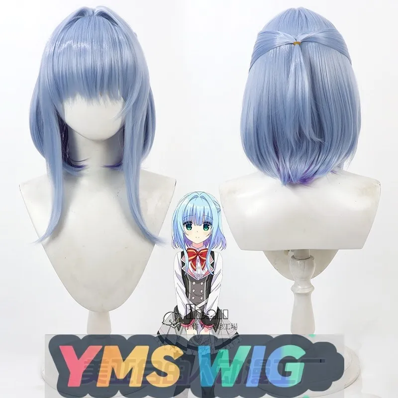 

【YMS WIG】Креативный парик для косплея Nishikigi Akemi, реалистичная кожа головы, двухцветный внутри и снаружи
