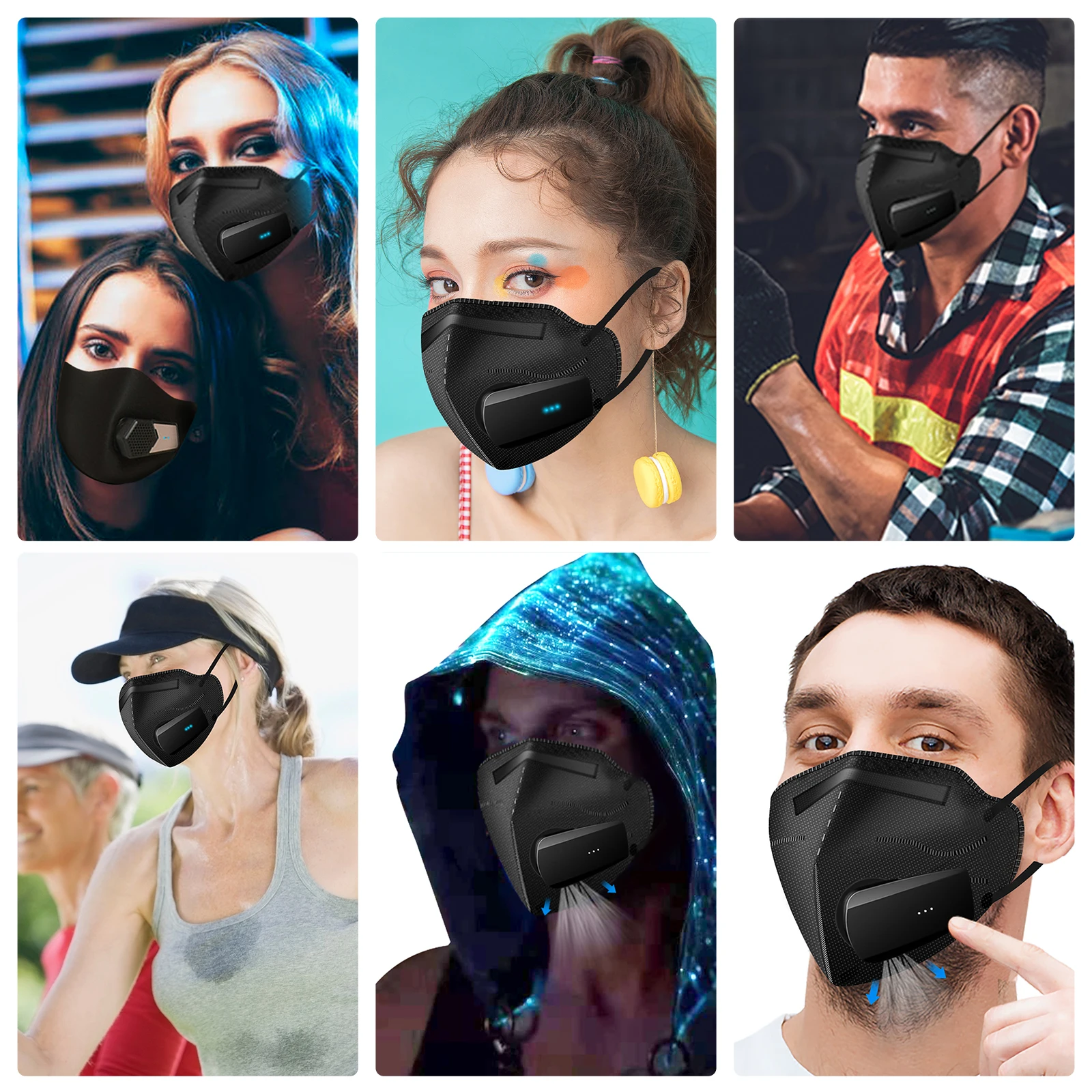 Breathe Easy Rechargeable Elec - Kn95 Respirator Mask recension och pris