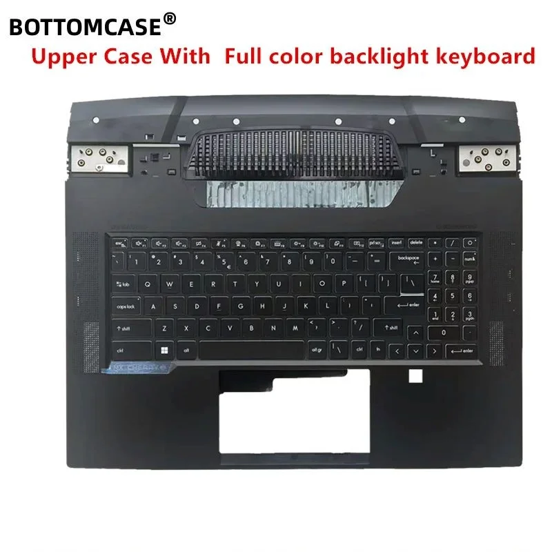 

BOTTOMCASE® TITAN GT77HX 13V GT77 12UHX GT77 12UGS MS-17Q1 Upper Case Palmrest With Full color backlight keyboard