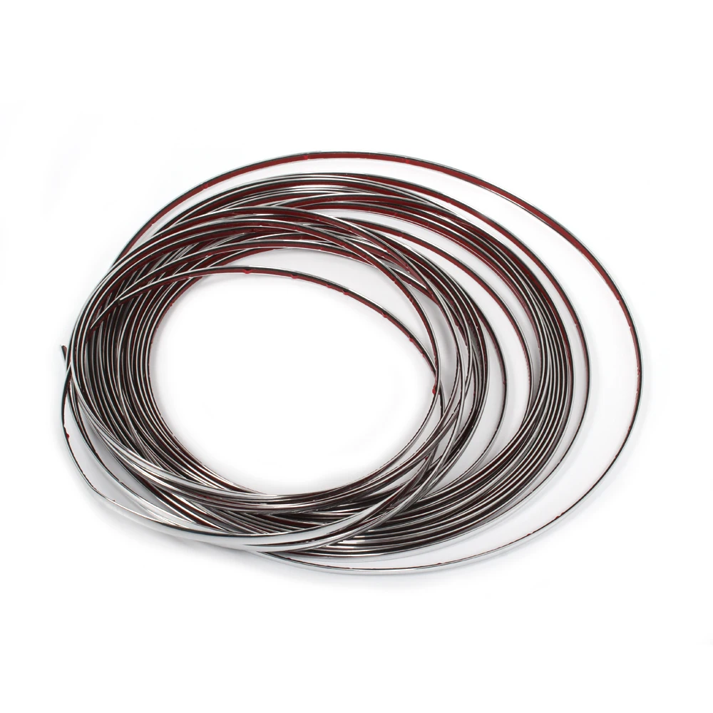 Auto-adesivo Chrome Strip Molding Decoração, Car Styling, Bumper Protector, Trim Tape, Side Door, Auto