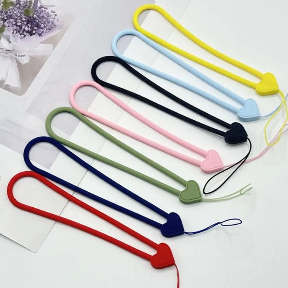 Silicone Wrist Hand Strap Phone Lanyard Short Rope Mobile Phone Strap Hand Strap Phone Charms Phone Hanging Rope