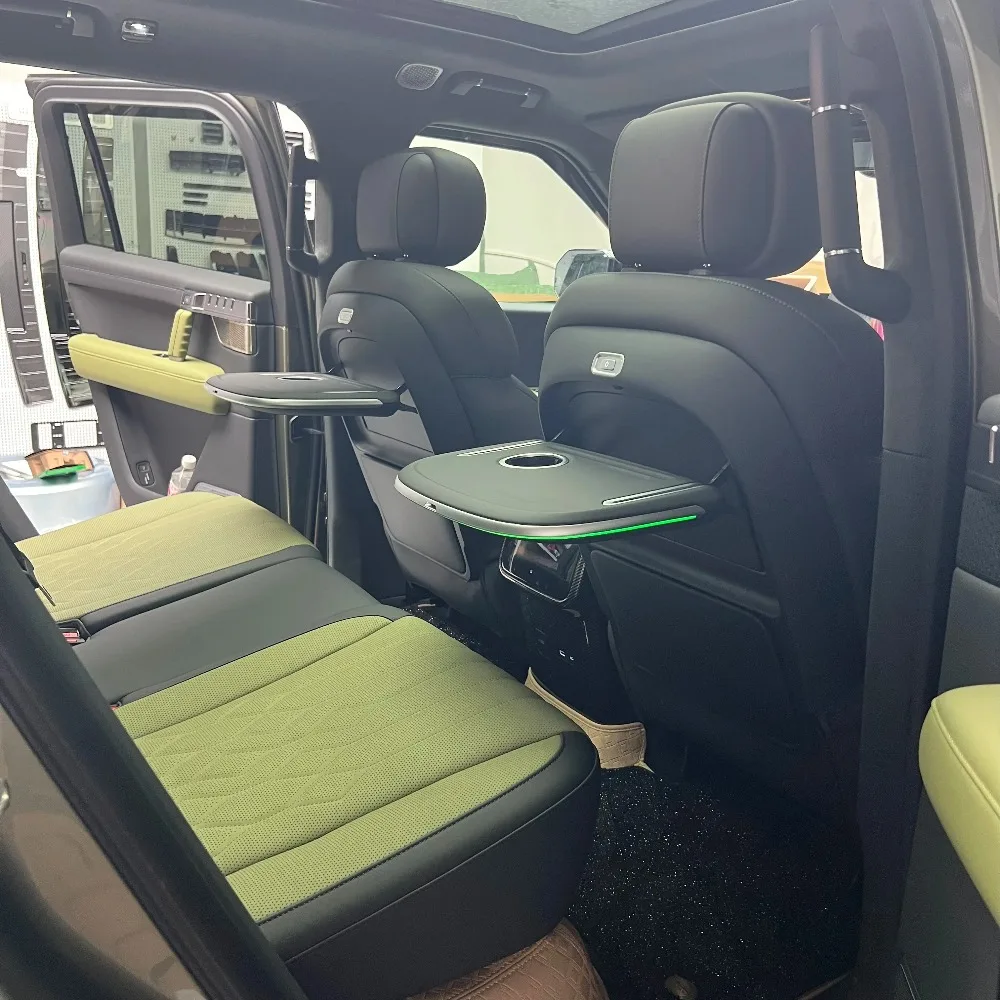 For MHERO 2 II M‑Hero M817 Car Seat Back Small Table Board with Led Ambient Light Wireless Charger Foldable Laptop Table Plate view 2