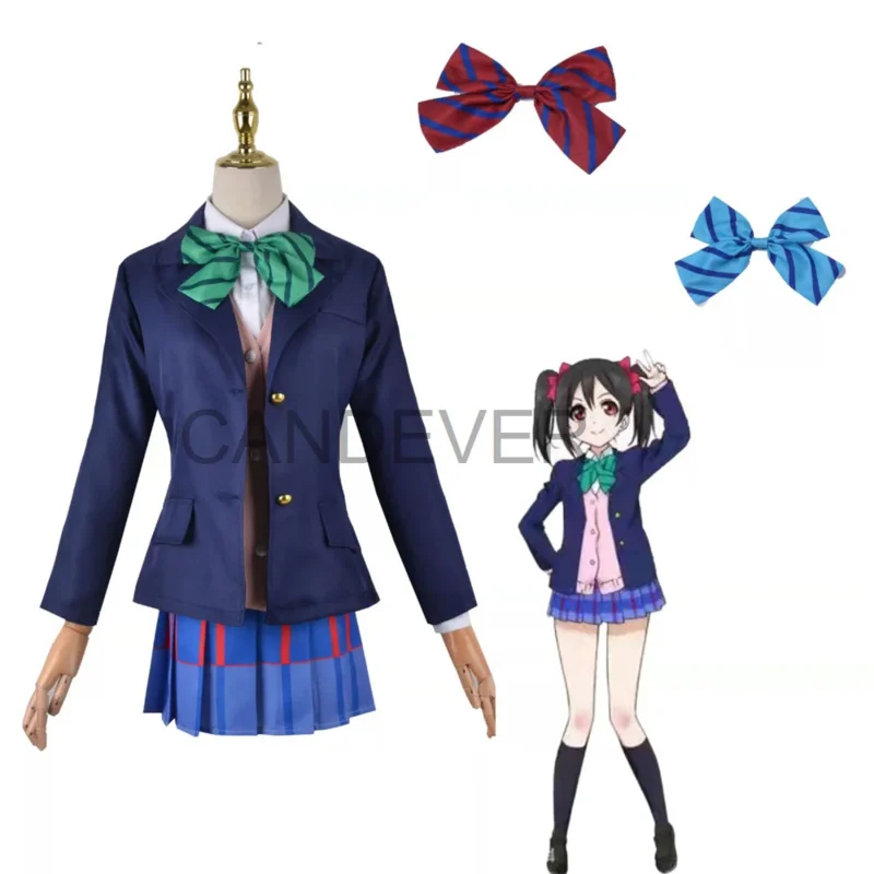 Japan Lovelive Love Live Cosplay Yazawa Nico Kousaka Honoka Minami Kotori Ayase Eli Tojo Nozomi Nishikino Maki School Uniform