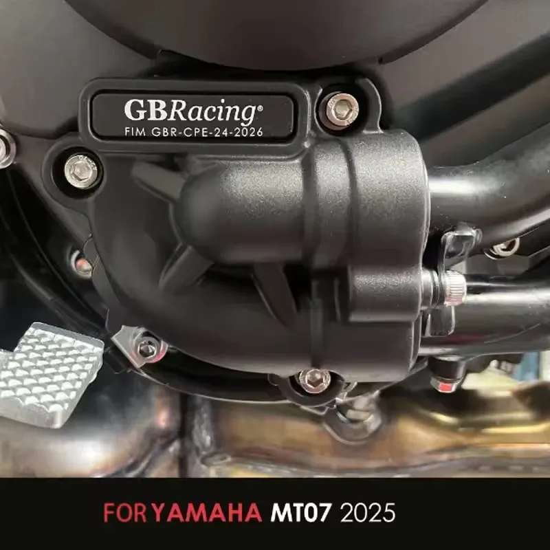 accessori moto GBRacing Secondary Cover + Clutch Cover – Engine Protection Set Tailored 2025 For Yamaha MT-07/Ténéré 700 Series
