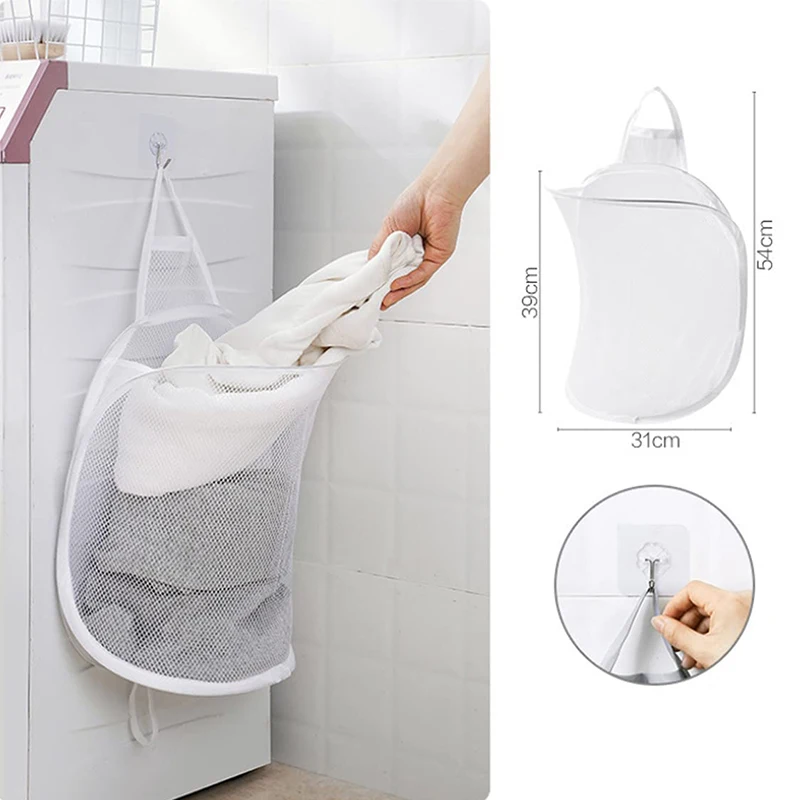 

Baby Laundry Basket Dirty Clothes Storage Basket Clothes Organizer Basket Bathroom Accessories Punch Free Laundry Storage Box