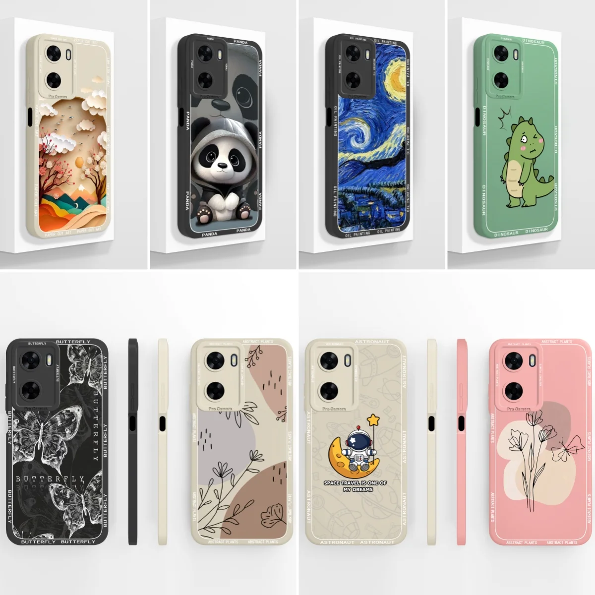 Case For Oppo A77 A77S Cute Design Phone Cases For Oppo A 77 4G 5G Soft Liquid Silicone Funda Camera Protection Back Cover Capa