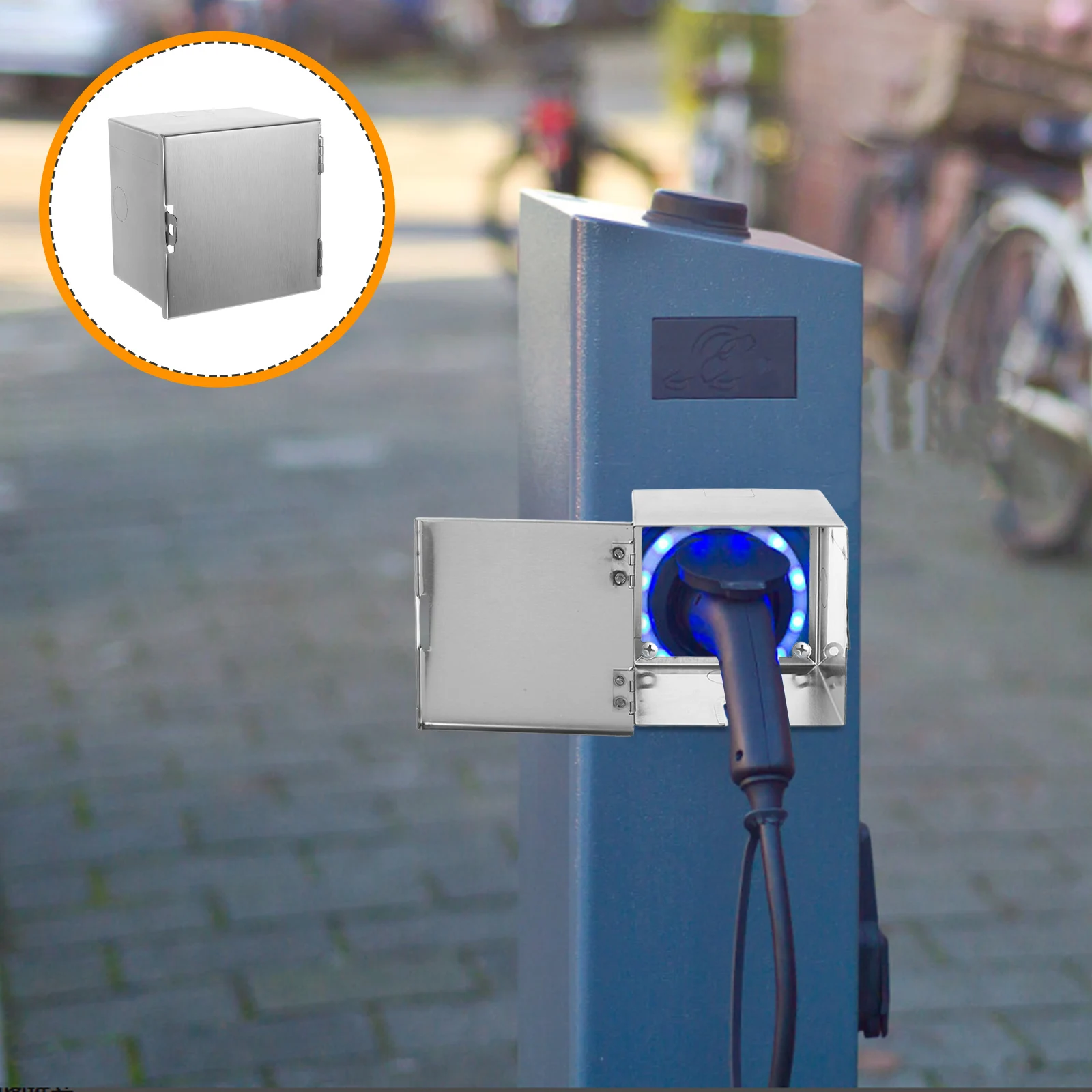 

Socket Box Electrical Outlet Heavy Duty Outdoor Waterproof Car Charging Universal Fit Socket Cover Portable Small Storage Box