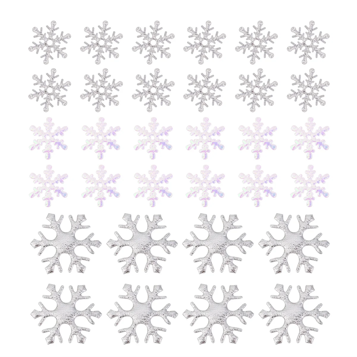

600Pcs Snowflake Shaped Confetti for Christmas Party Decorations Plastic Snow Confetti Fillers for Balloons Tables DIY Crafts