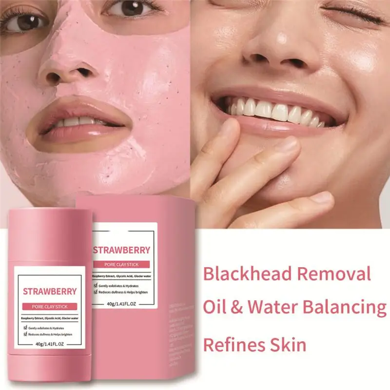 

Strawberry Mask Moisturizing Deep Cleansing Film Mud Oily Pores Stick Smearing Mask Exfoliation Blackhead Remove