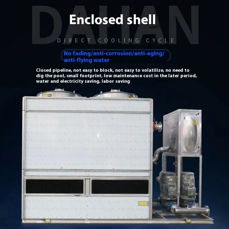 الشركات المصنعة توفر المكثفات التبخرية توفر الشركة المصنعة برج التبريد المغلقة برج التبريد المغلقة ذات التدفق المتقاطع منخفض الضوضاء