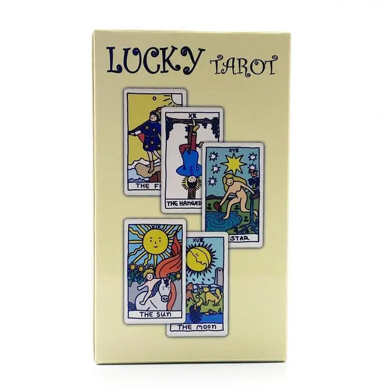 Lucky Tarot Cards Of Rider A 78 Messages Deck Oracle English Visions Divination Edition Borad Playing Games