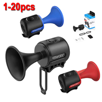 1-20pcs Bicycle Electronic Horn Loud Warning Sound CR2032 Battery 120dB IPX4 Waterproof Bike Bell for Road and Mountain Bike