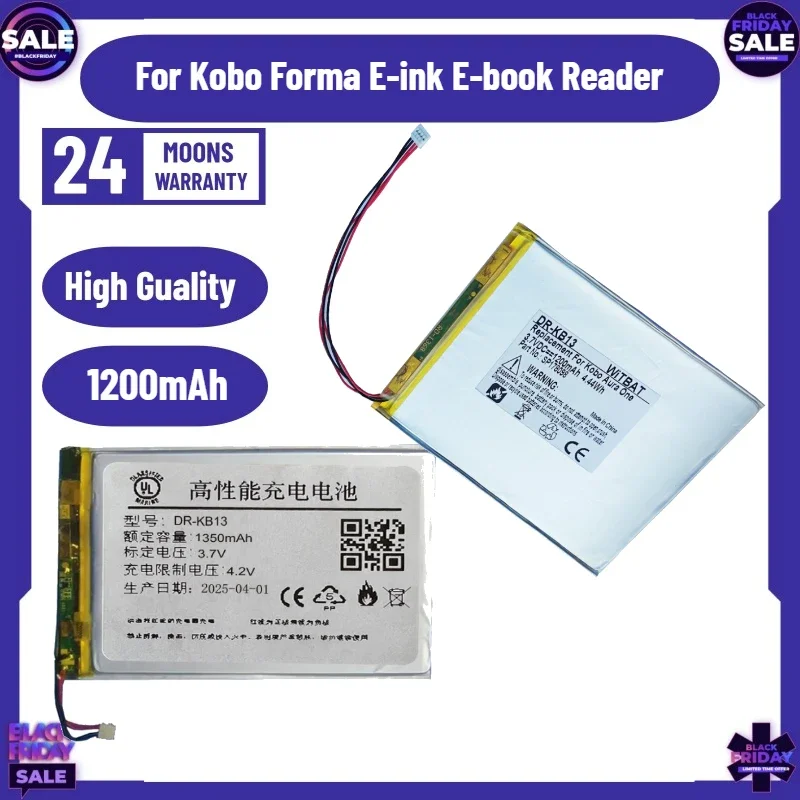 SWZY  3.7V 1200mAh Replace SP 178098 Battery For Kobo Forma E-ink E-book Reader SP178098 2Wire/7Wire