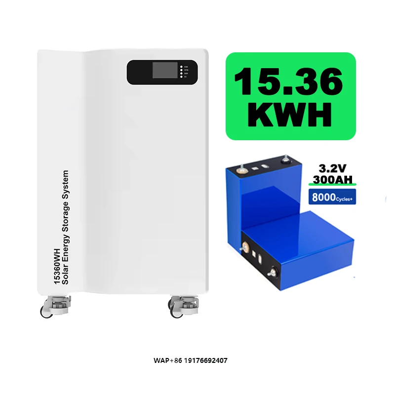 Solar Rechargeable Au Lithium Lifepo4 Iron Ion Batterie 48V 300Ah Pour Panneau Solaire for Solar System