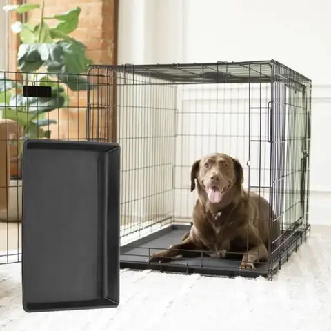 Winter Tray Dog Pet Pan Serving Cat Boot Pad Pee Crate Potty Trays Accessory Bedpan Replacement Poop Training Cage Holder Kennel